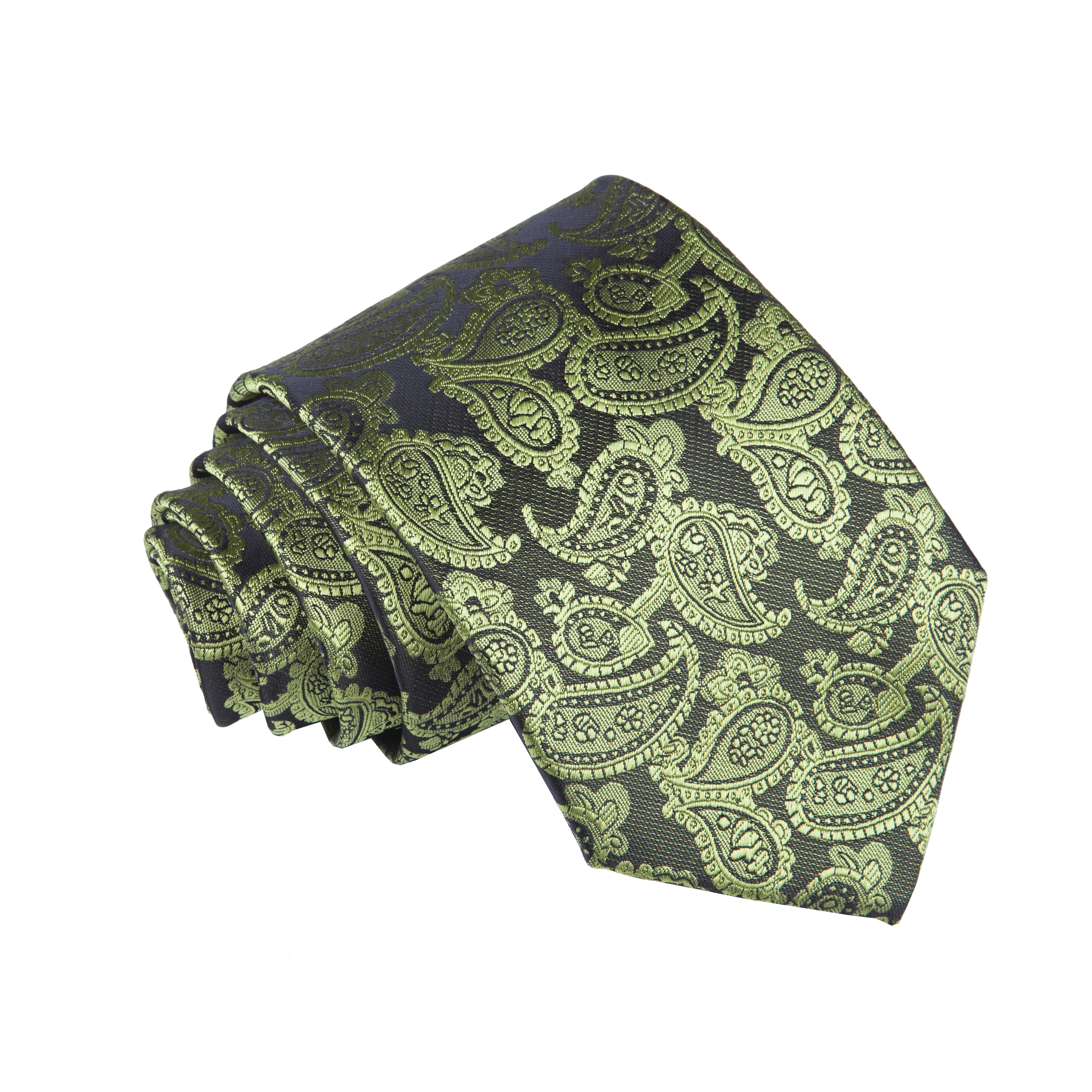 Premium Paisley Pattern Tie Dark Green – The Tie Company