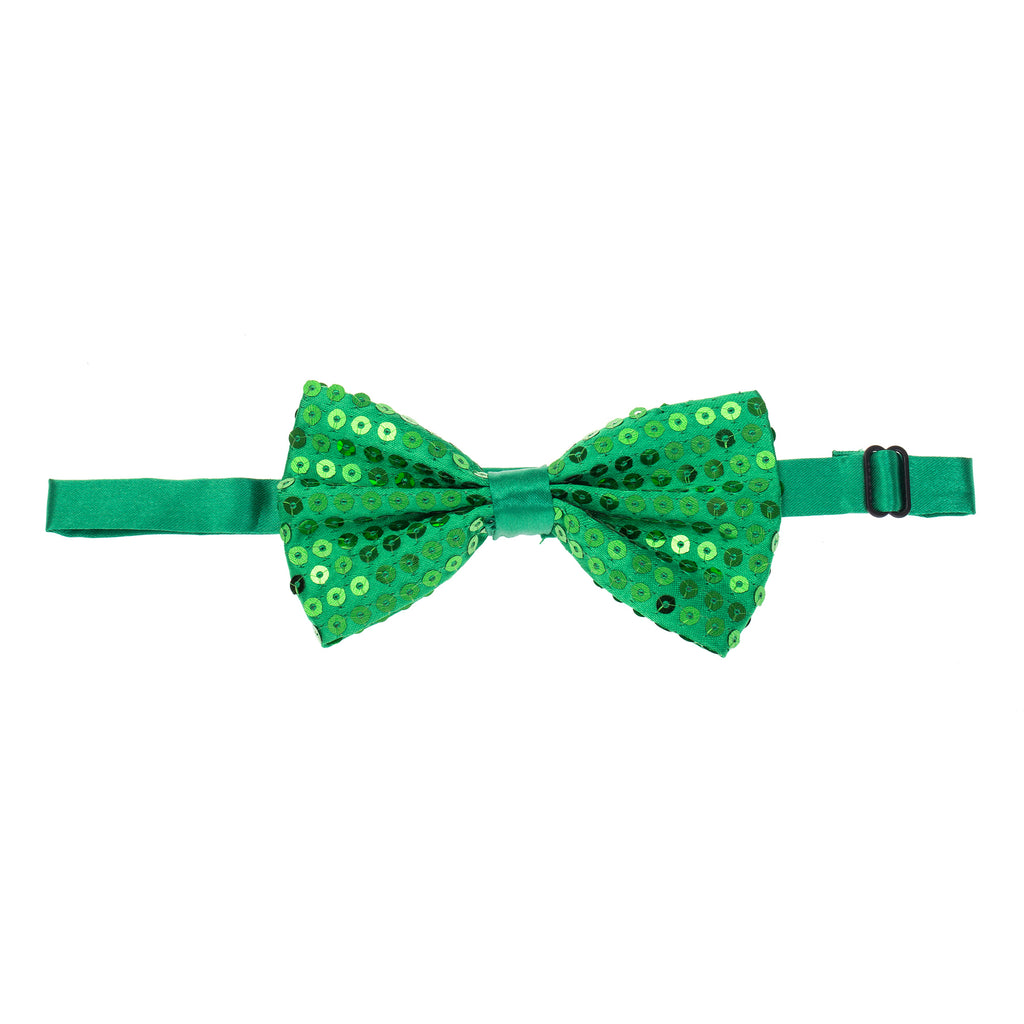 Green-Sequin-Bow-Tie
